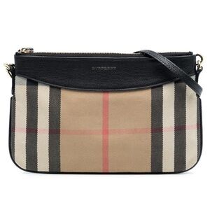 Authentic Burberry Pre-Owned 2000-2017 House Check Canvas Peyton crossbody bag